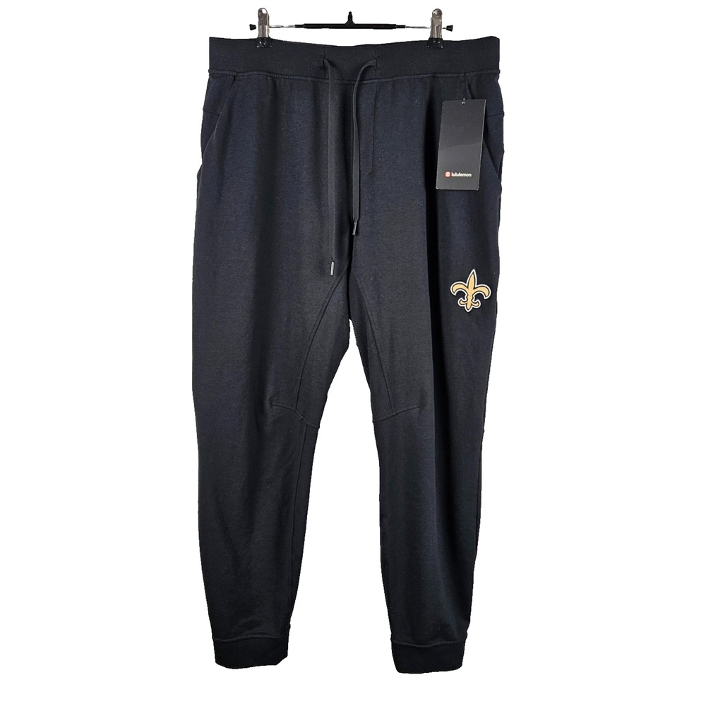 Lululemon x Saints NWT City Sweat Jogger Men XL Black Activewear Sweatpants NOLA